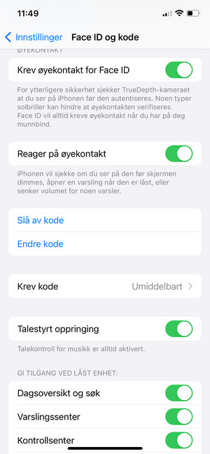 Velg Endre kode
