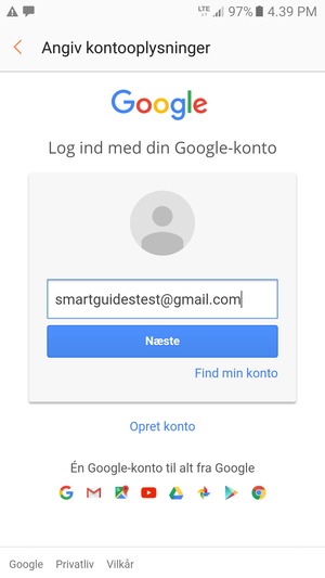 Vælg Næste