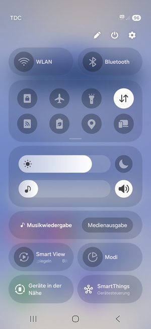 Wählen Sie Ton, um in den Vibrations-Modus zu wechseln