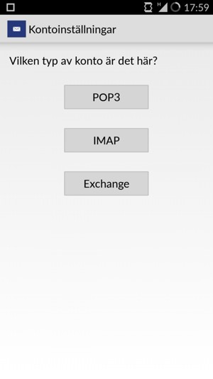 Välj Exchange