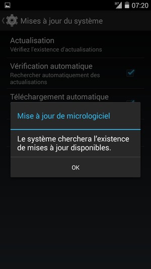 Sélectionnez OK