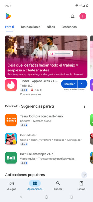 Seleccione Buscar