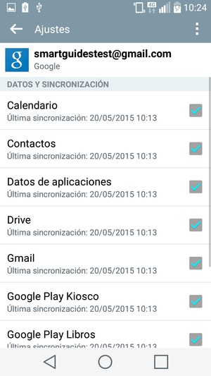 Asegúrese de haber seleccionado Contactos