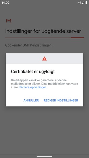 Vælg REDIGER INDSTILLINGER