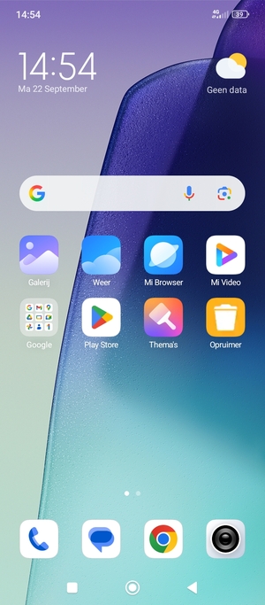 Selecteer Google