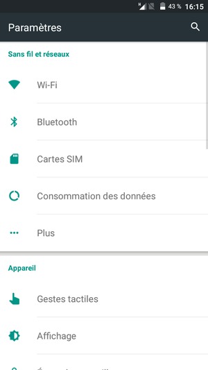 Sélectionnez Plus