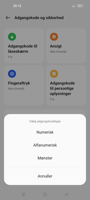 Vælg Mønster