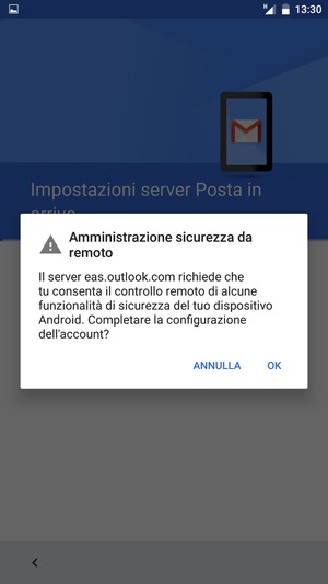 Seleziona OK