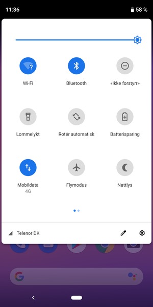 Slå av Wi-Fi og Bluetooth