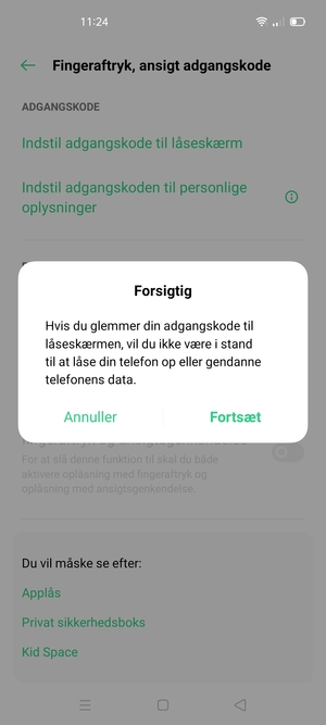 Vælg Fortsæt