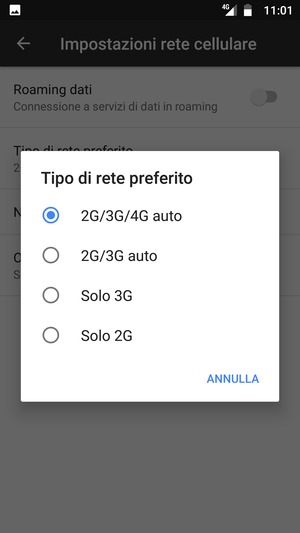 Seleziona la tua opzione preferita