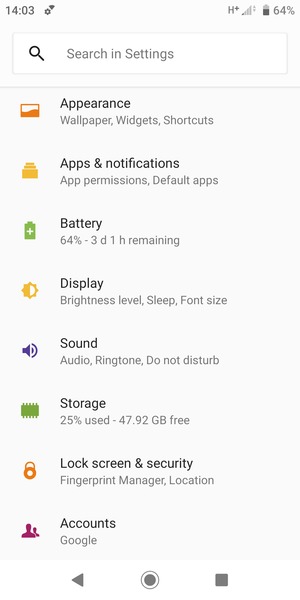 Scroll to and select Lock screen & security