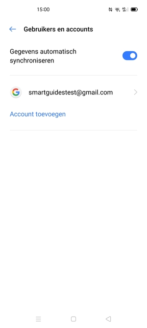 Selecteer uw Google-account