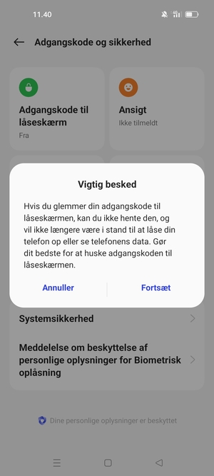 Vælg Fortsæt