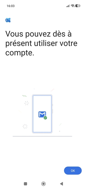 Sélectionnez OK