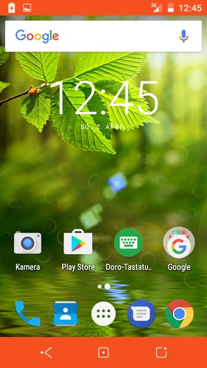 Gehen Sie zurück zum Start-Bildschirm und wählen Sie die Letzten Apps Taste