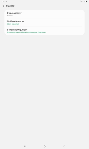 Wählen Sie Mailbox-Nummer