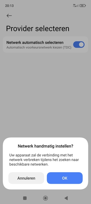 Selecteer OK