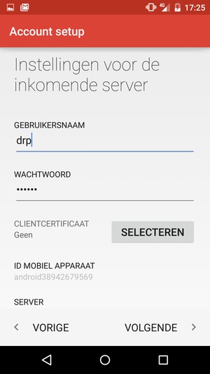 Voer Gebruikersnaam in
