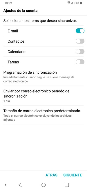 Seleccione SIGUIENTE