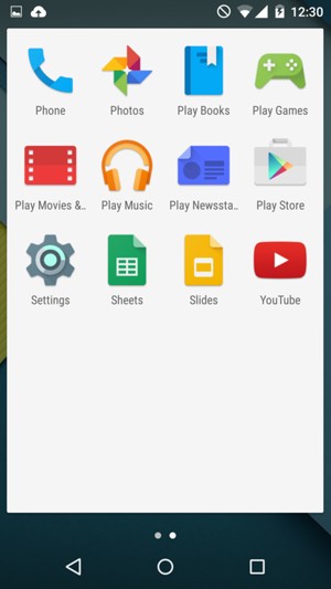 Scroll to  and select Settings