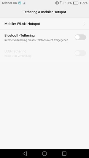 Wählen Sie Mobiler WLAN-Hotspot 