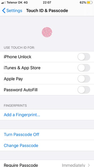 Select Change Passcode