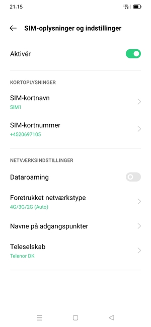 Vælg Navne på adgangspunkter