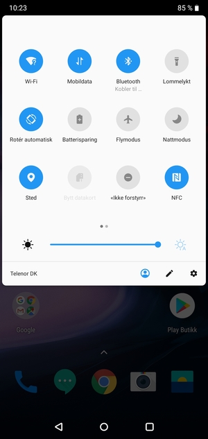 Slå av Wi-Fi og Bluetooth
