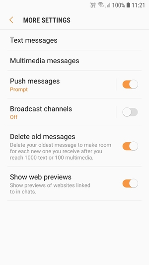 Select Text messages