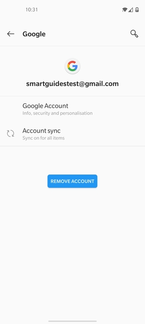 Select Account sync