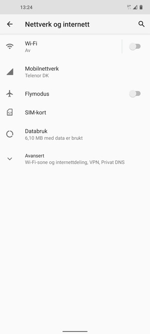 Velg Wi-Fi