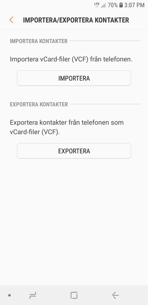 Välj IMPORTERA