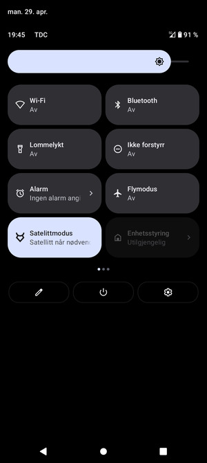 Juster lysstyrken til ønsket nivå