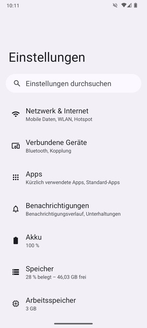 Wählen Sie Netzwerk & Internet