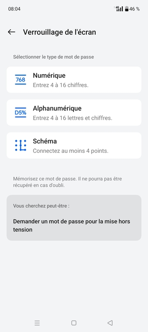 Sélectionnez Schéma