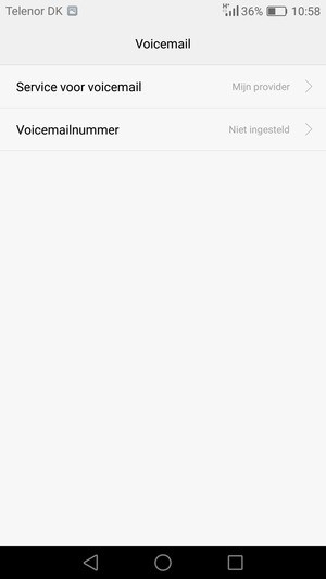 Selecteer Voicemailnummer