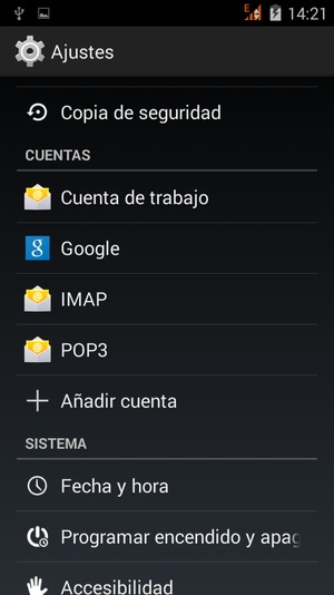 Desplácese y seleccione Google