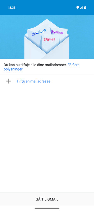 Vælg Tilføj en mailadresse
