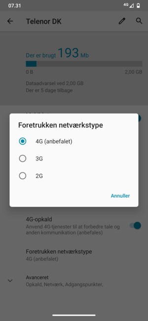 Vælg din foretrukne mulighed