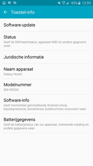 Selecteer Software-update