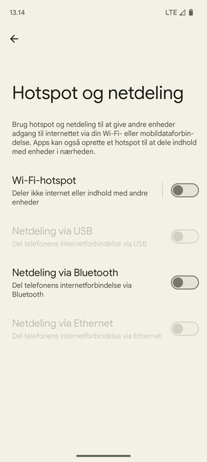 Vælg Wi-Fi-hotspot