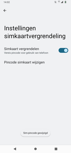 Uw SIM-pincode is gewijzigd
