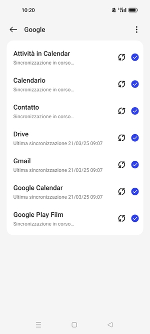 Le tue informazioni verranno sincronizzate