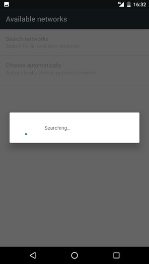 Wait for the search to finish