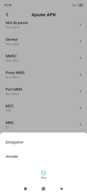 Sélectionnez Enregistrer
