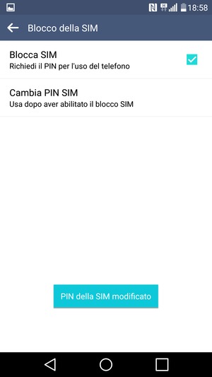 Il tuo PIN della SIM è stato modificato