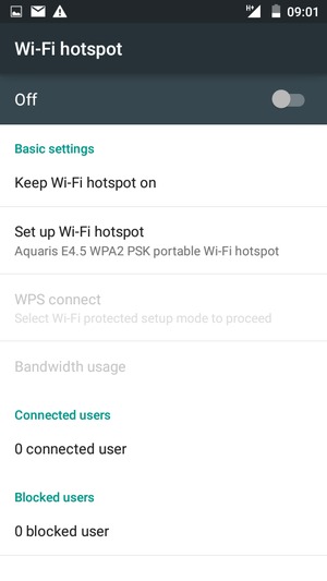 Select Set up Wi-Fi hotspot