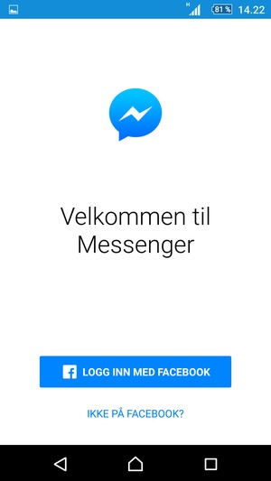 Applikasjonen er klar til bruk