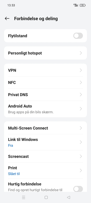 Vælg Personligt hotspot